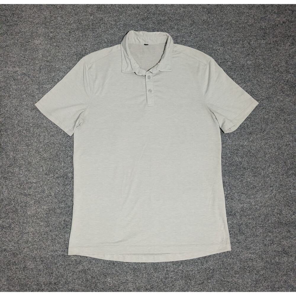 lululemon athletica Gray Polo Shirt